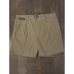 NWT Vintage Polo Ralph Lauren Mens Pleated Chino Tyler Shorts Size 50B 9" Inseam